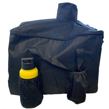 Mont Alpi Pizza Oven Carry Bag (POCB) with accessories, including space for a pizza stone and gas bottle.