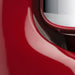 Close-up view of the Ankarsrum Assistent Original Stand Mixer in red (akm-6230-r, gloss-finish), highlighting its premium build, powerful motor, and unique mixing bowl design for efficient dough kneading.