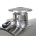 Mont Alpi Portable Pizza & Roast-Ready Oven (MAPZ-SS ii) with chimney view open for ventilation.