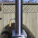 Chimney view of the Pyro Kitchen Vera V2 Wood Fired Pizza Oven featuring an adjustable damper for precise cooking control.